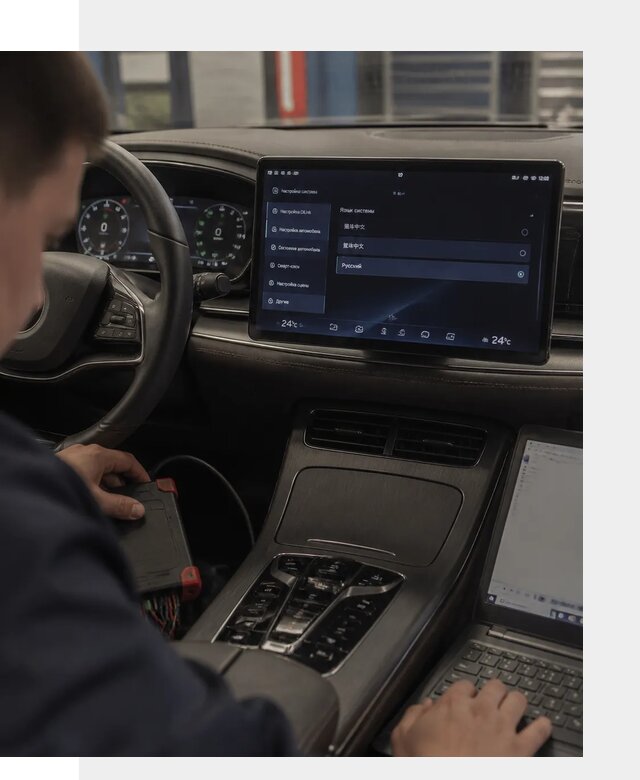 Русификация автомобиля BYD HAN для эксплуатации в Камне-на-Оби